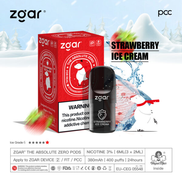 zgar冰熊草莓雪冰strawberry ice cream